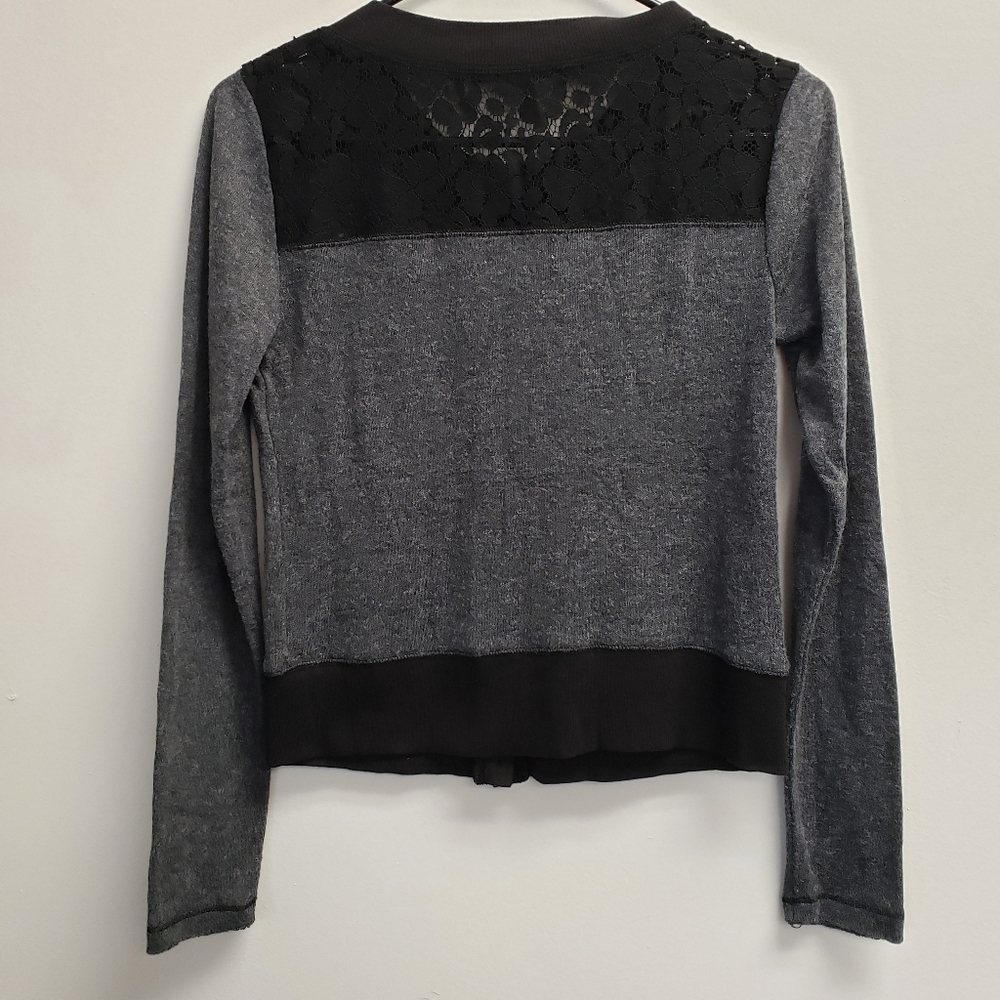 Princess Vera Wang Womens Cardigan Sweater Lace Size Small - Picture 3 of 7